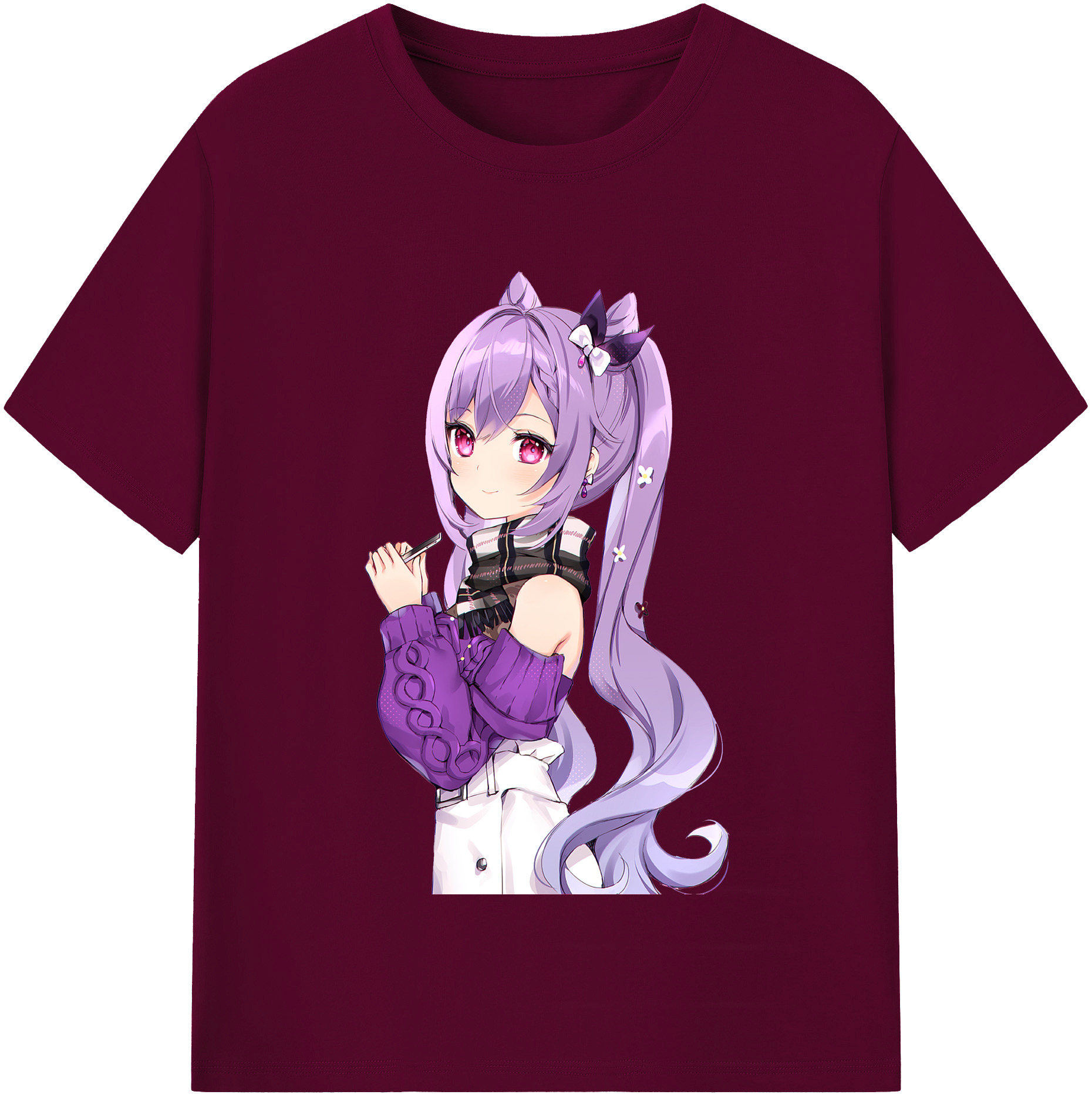 げんし神 刻晴 こくせい genshin Kokusei レディースカジュアルプリントTシャツ（綿100％）